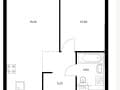 2-комн. квартира, 37.8 м&sup2;