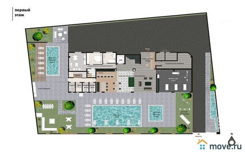 2-комн. апартаменты, 56 м²