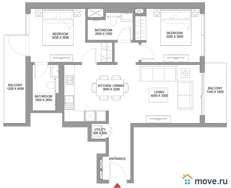 2-комн. апартаменты, 70 м²