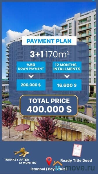 4-комн. апартаменты, 170 м²