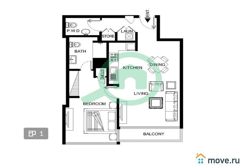 2-комн. апартаменты, 71 м²