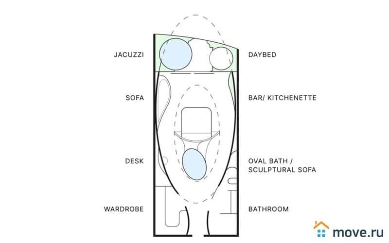 2-комн. апартаменты, 53 м²