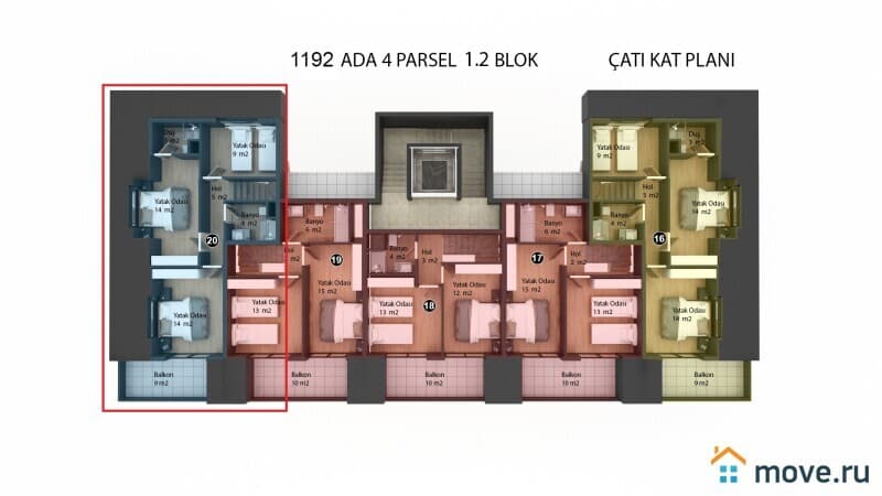 5-комн. апартаменты, 200 м²