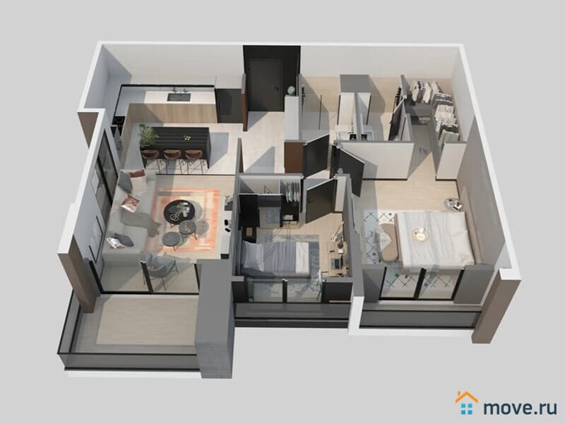 3-комн. апартаменты, 110 м²