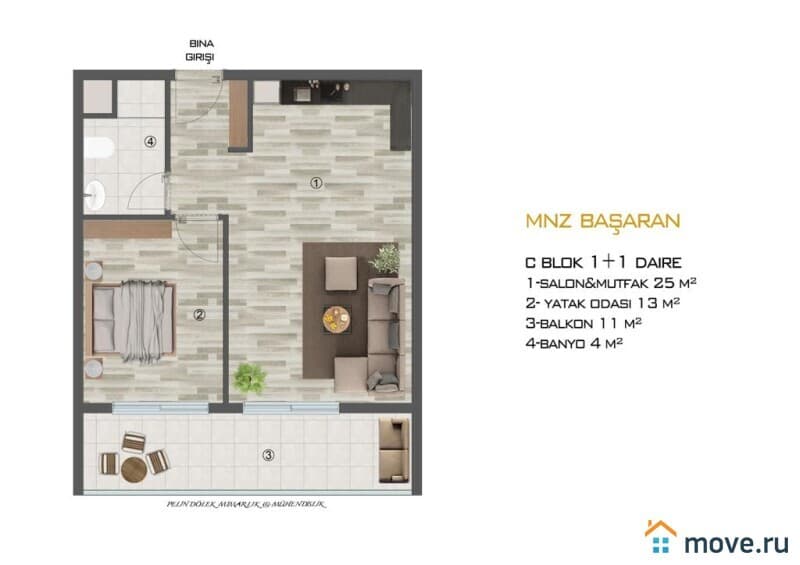 2-комн. апартаменты, 75 м²