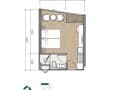 Продаем студию, 25 м², этаж 4 из 7. Фото 11