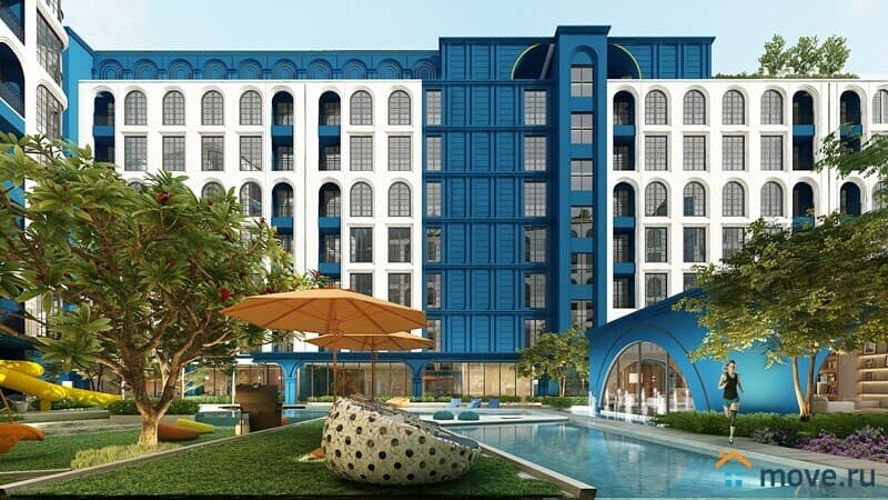 1-комн. апартаменты, 38 м²