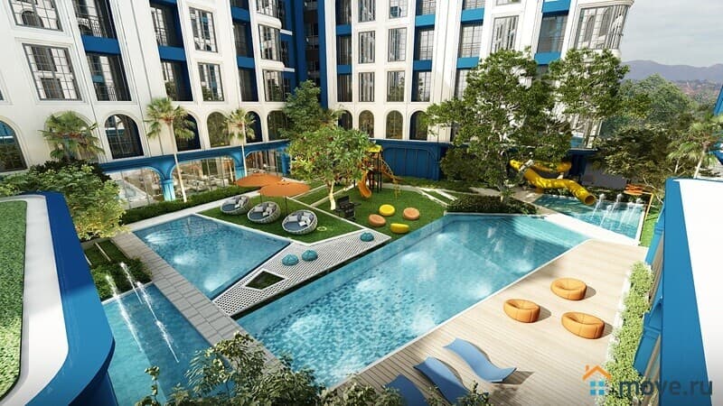 1-комн. апартаменты, 38 м²