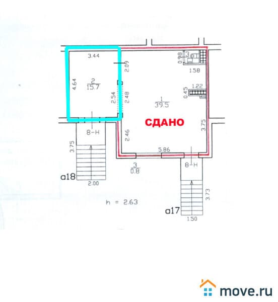 свободного назначения, 16 м²