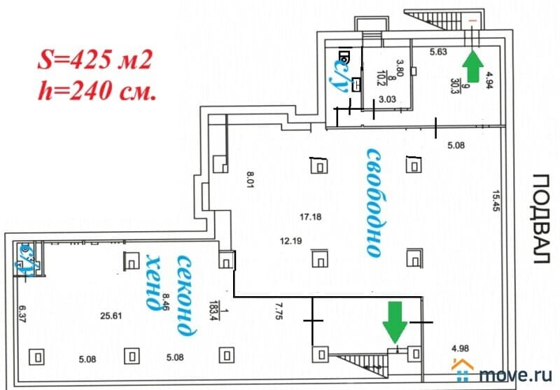 торговое помещение, 300 м&sup2;