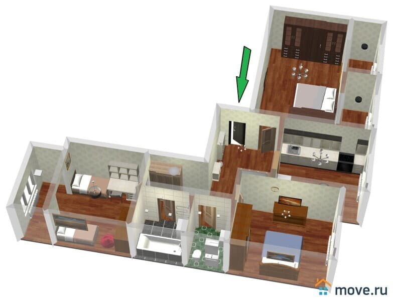 3-комн. квартира, 712 м²