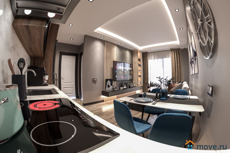 2-комн. апартаменты, 43 м²