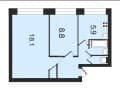 Продаю двухкомнатную квартиру, 41.5 м², 6 мин. до метро пешком, этаж 4 из 5. Фото 1