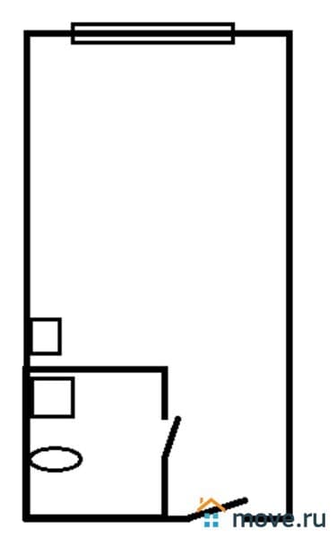 студия, 22 м²