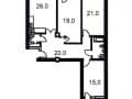 Купить трехкомнатную квартиру, 110 м², этаж 17 из 19. Фото 2