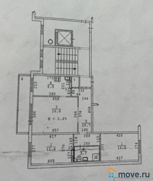 3-комн. квартира, 67 м²