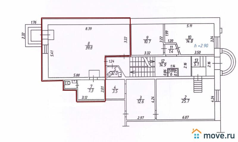 свободного назначения, 47 м²