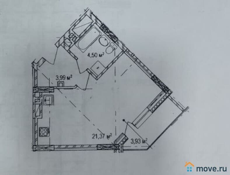 студия, 30 м&sup2;