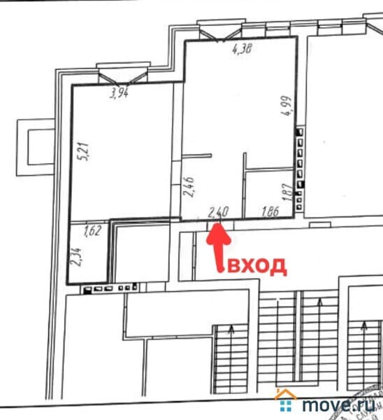 2-комн. квартира, 55 м&sup2;