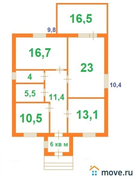 коттедж, 130 м², 7.8 сотки