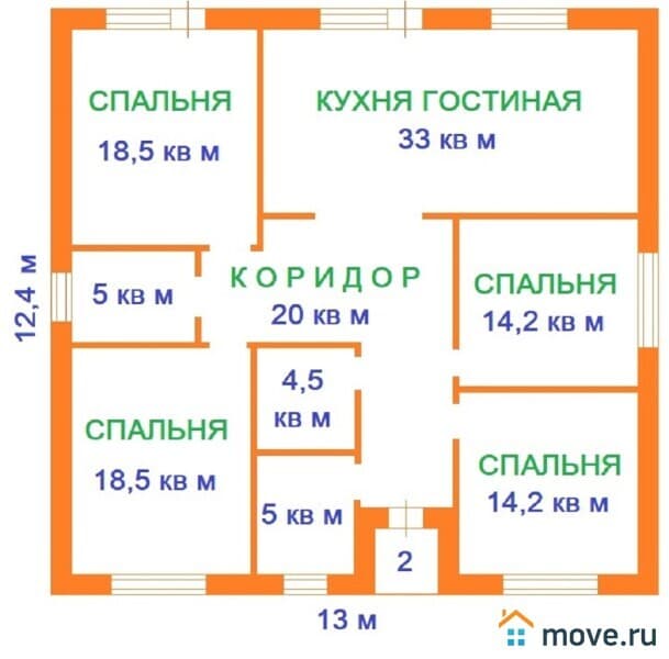 коттедж, 161 м²