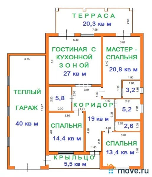 коттедж, 140 м²