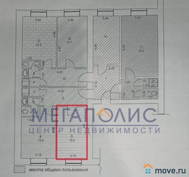 комната, 8 м&sup2;