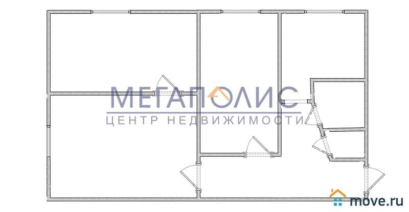 3-комн. квартира, 51 м&sup2;