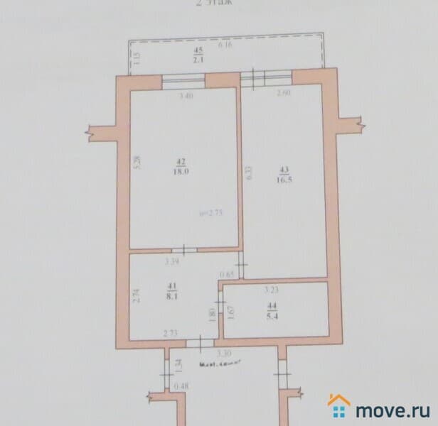 1-комн. квартира, 48 м²