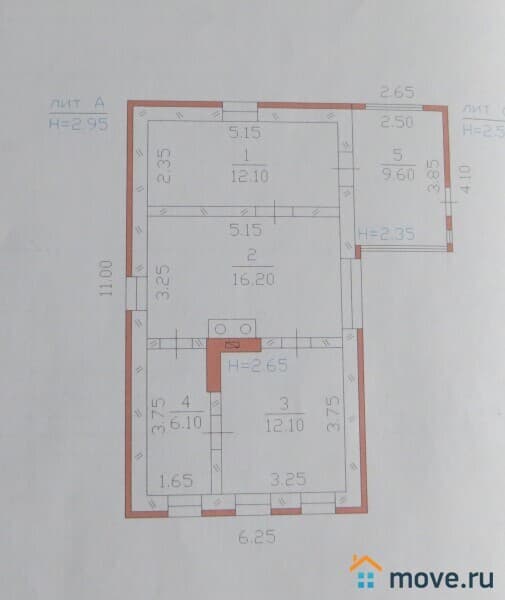 дом, 56 м²