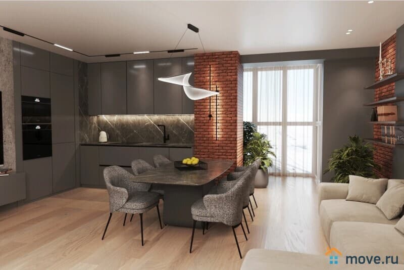 3-комн. квартира, 75.2 м²