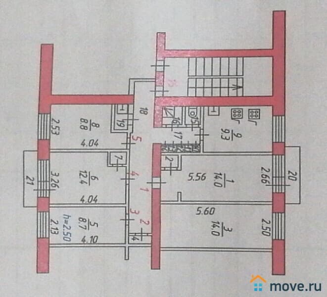 комната, 17 м²