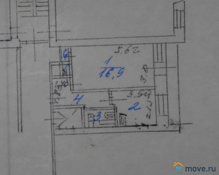 1-комн. квартира, 33 м²