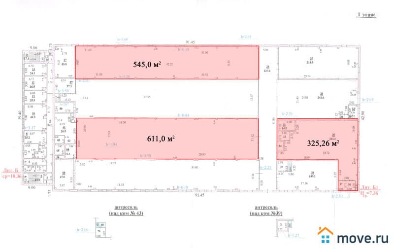 свободного назначения, 1481 м²