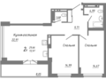 Объявление о продаже трехкомнатной квартиры, 70 м², этаж 19 из 24. Фото 1