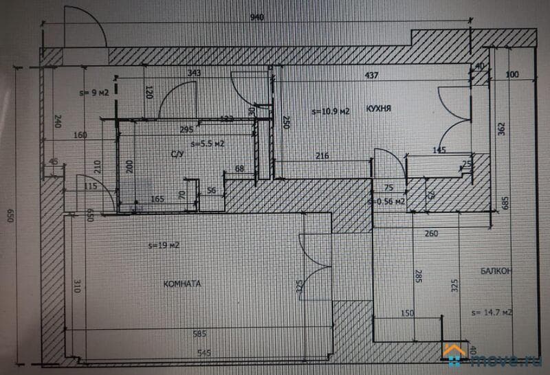 1-комн. квартира, 44 м²