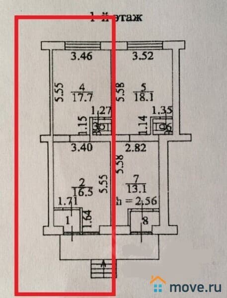 свободного назначения, 38 м²