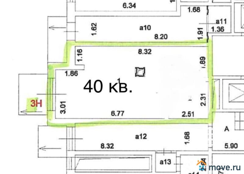 свободного назначения, 40 м&sup2;