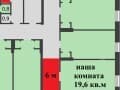 Продать комнату, 19.6 м², этаж 3 из 3. Фото 1