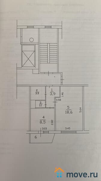 1-комн. квартира, 35.4 м&sup2;