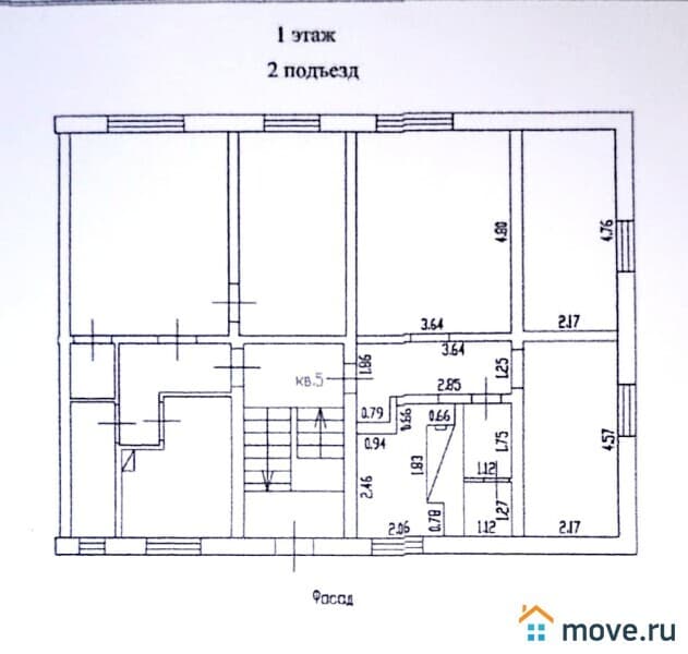 3-комн. квартира, 51.2 м²