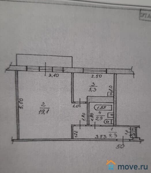 1-комн. квартира, 30.9 м²