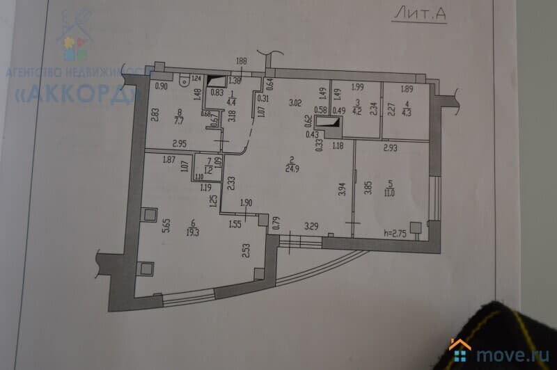 3-комн. квартира, 79.4 м²