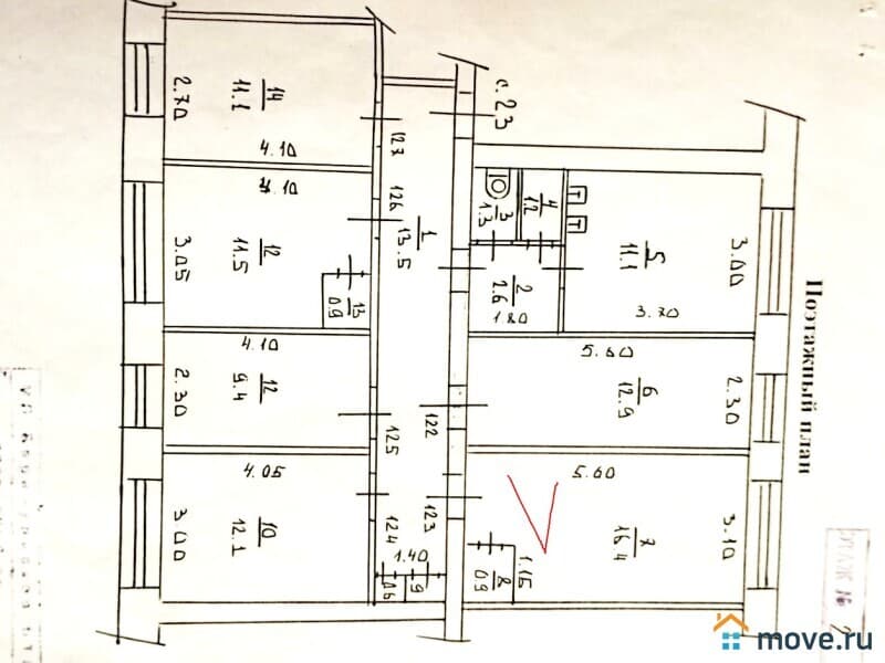 комната, 16.4 м²