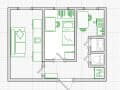 2-комн. квартира, 44.2 м²