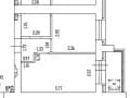 2-комн. квартира, 33.4 м²