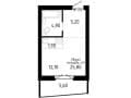 Продаю однокомнатную квартиру, 25.8 м², этаж 12 из 17. Фото 19