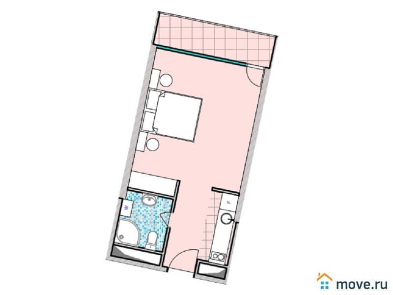 1-комн. квартира, 34.9 м²