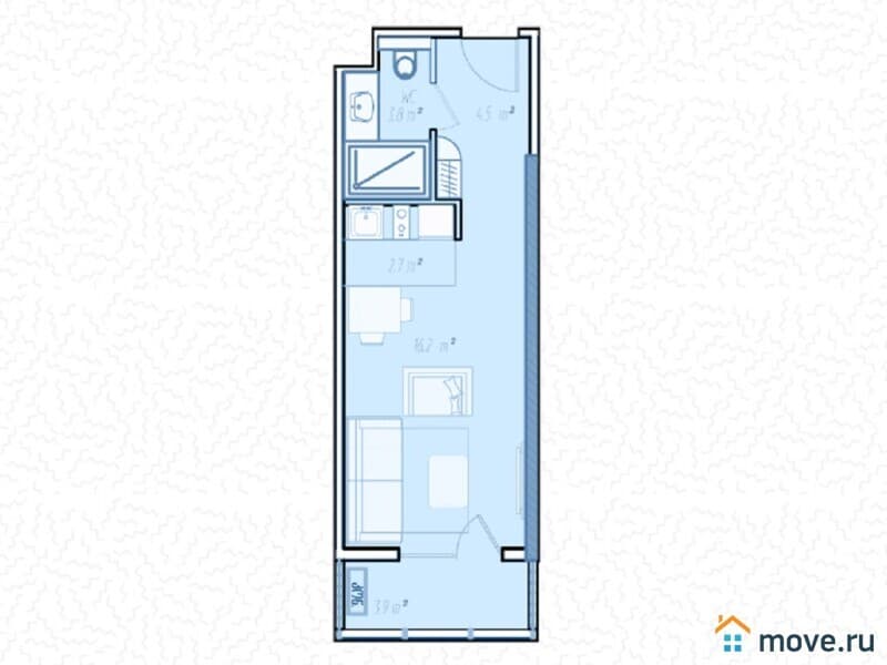 1-комн. квартира, 32 м²