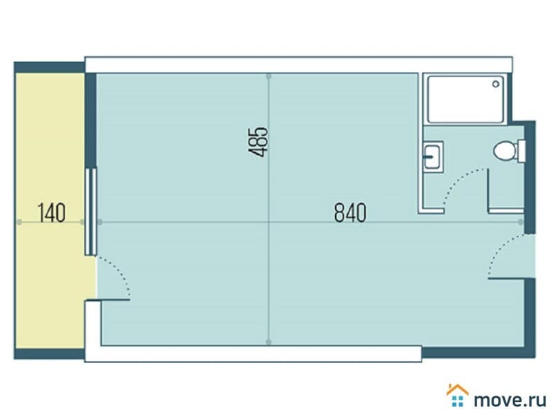 1-комн. квартира, 47 м²